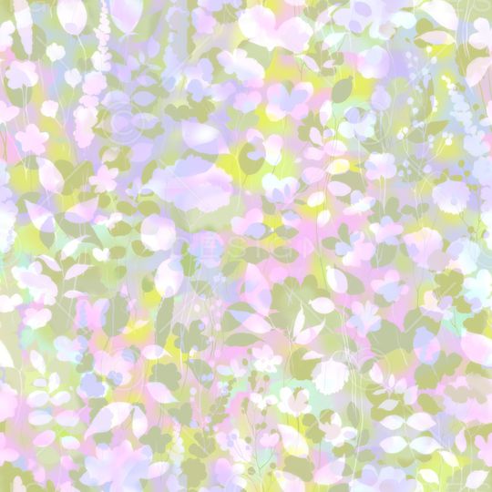 朦胧花卉印花华亿平台图片