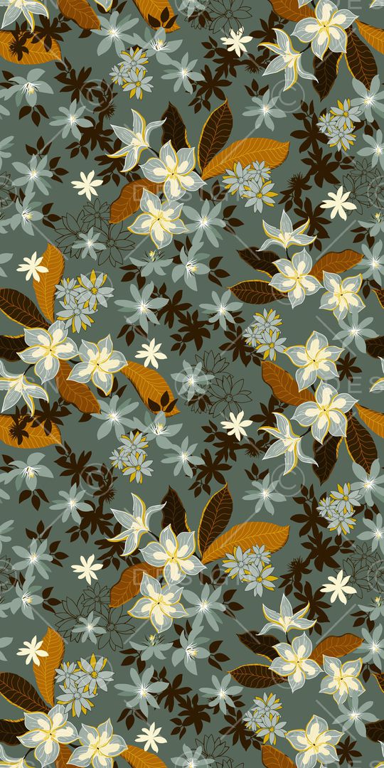 绿植树叶印花华亿平台图片