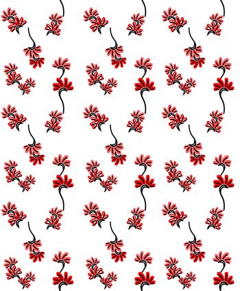 小红花印花华亿平台图片