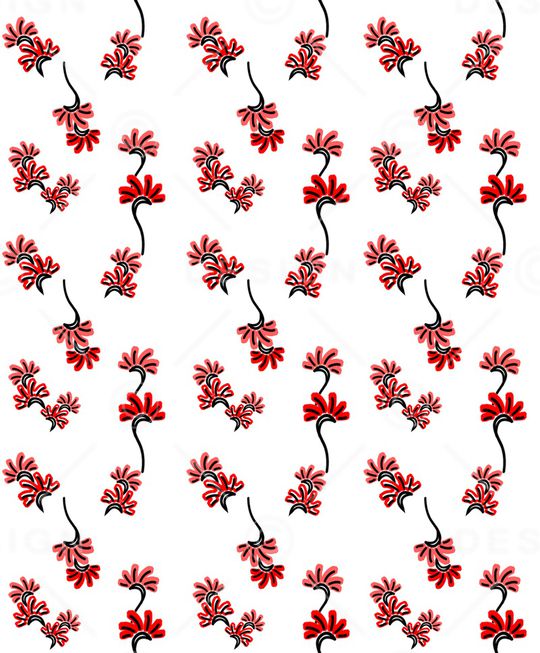 小红花印花华亿平台图片