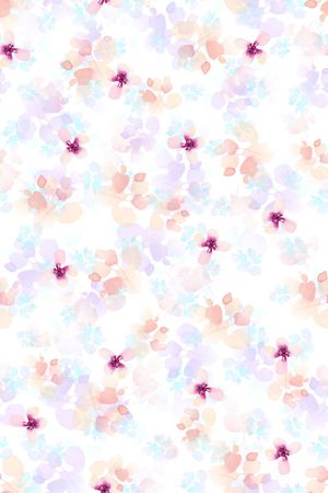 抽象花卉印花华亿平台图片