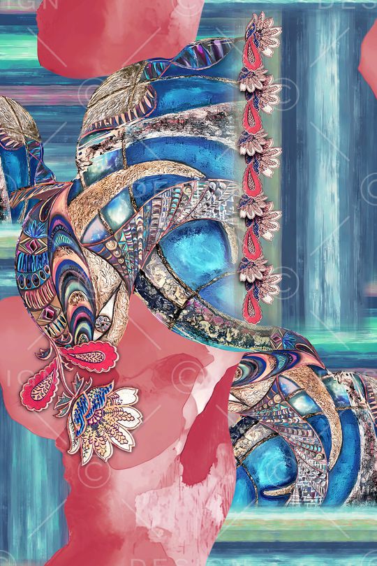 抽象印花华亿平台图片