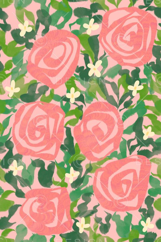 平面花卉印花华亿平台图片