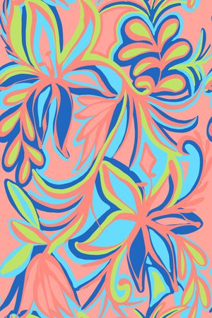 平面花卉印花华亿平台图片