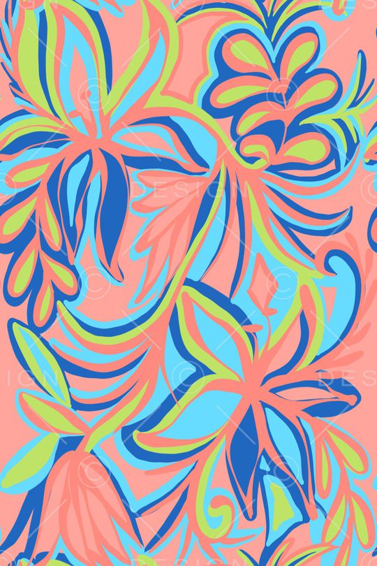 平面花卉印花华亿平台图片