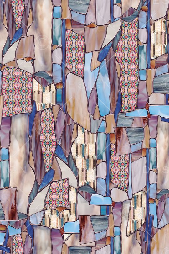 抽象印花华亿平台图片