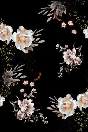 花卉印花华亿平台图片