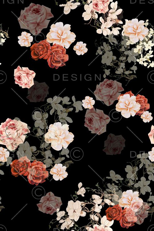 花卉印花华亿平台图片