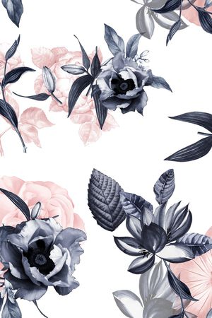 花卉印花华亿平台图片