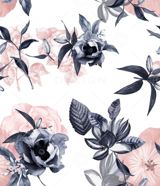 花卉印花华亿平台图片