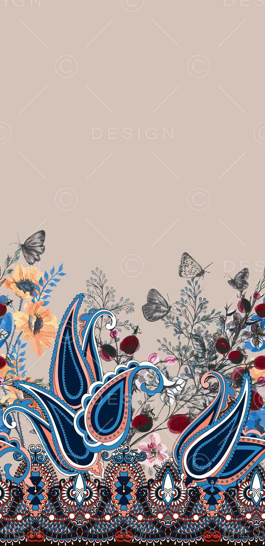 佩斯利印花华亿平台图片