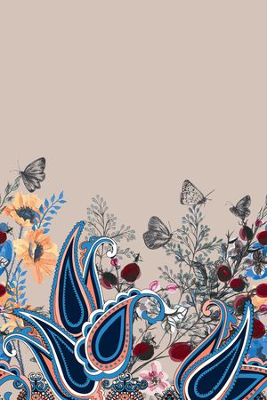 佩斯利印花华亿平台图片