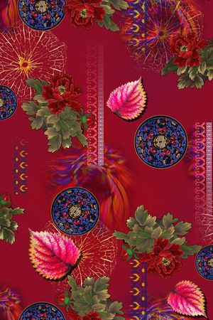 香云纱印花华亿平台图片