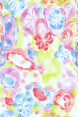 抽象花卉印花华亿平台图片