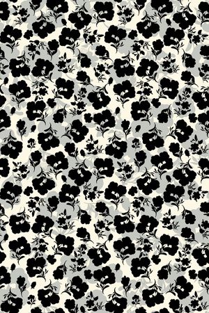 黑白华亿平台印花华亿平台图片