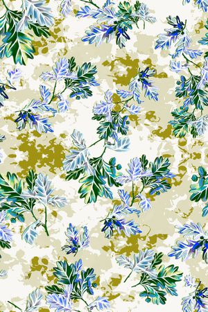 绿植树叶印花华亿平台图片