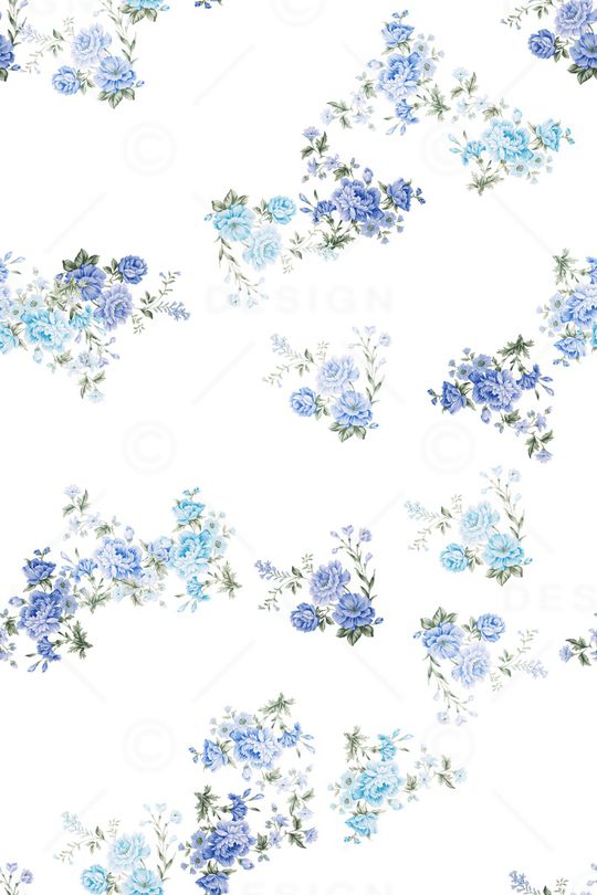 水彩花卉印花华亿平台图片