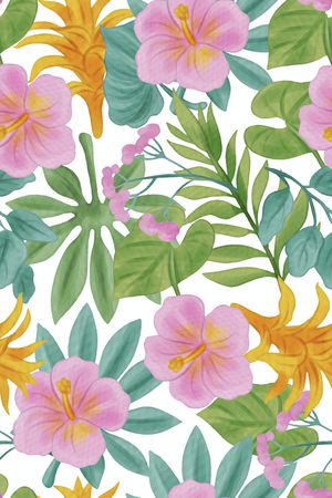 绿植树叶印花华亿平台图片