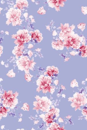 真丝印花华亿平台图片