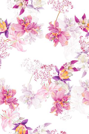 真丝印花华亿平台图片