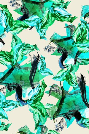 线条印花华亿平台图片