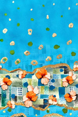 真丝印花华亿平台图片