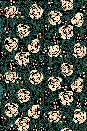 平面花卉印花华亿平台图片