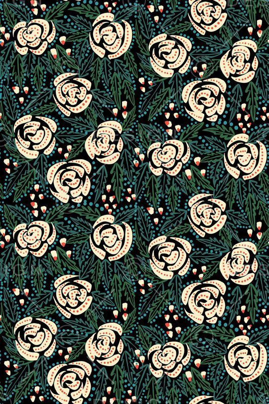 平面花卉印花华亿平台图片