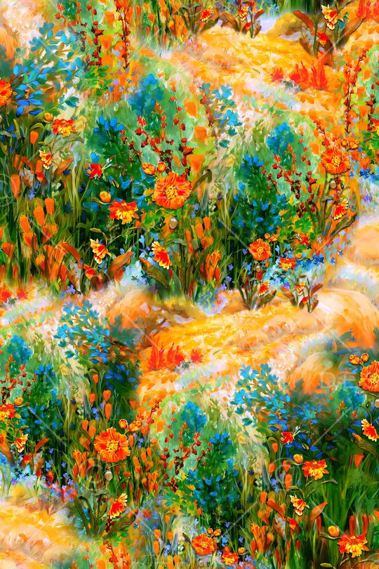 真丝印花华亿平台图片