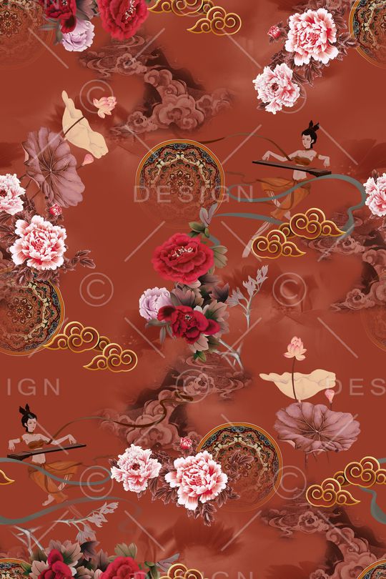 香云纱印花华亿平台图片