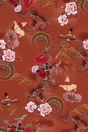 香云纱印花华亿平台图片