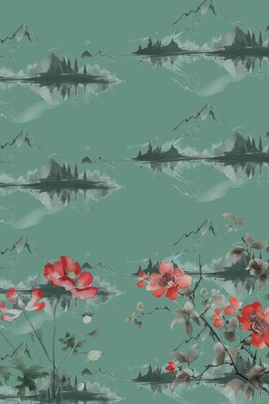 植物印花华亿平台图片