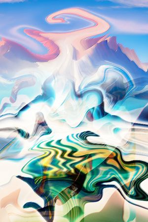 抽象印花华亿平台图片