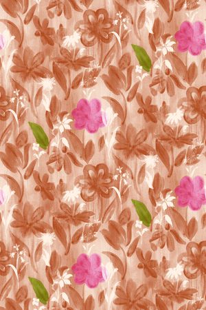 朦胧花卉印花华亿平台图片