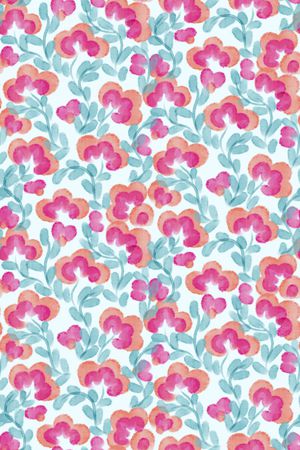 清爽底花卉印花华亿平台图片