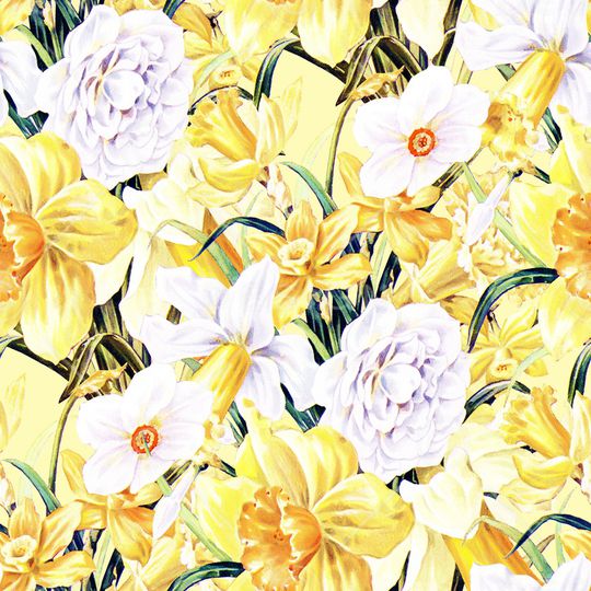 手绘大花印花华亿平台图片