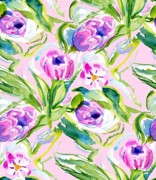 郁金香印花华亿平台图片