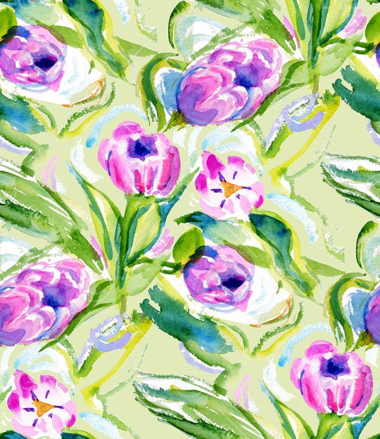 郁金香印花华亿平台图片