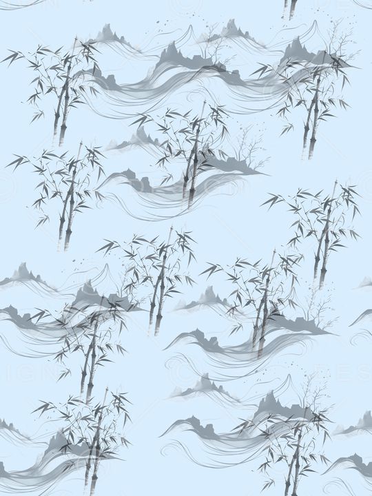 竹子印花华亿平台图片