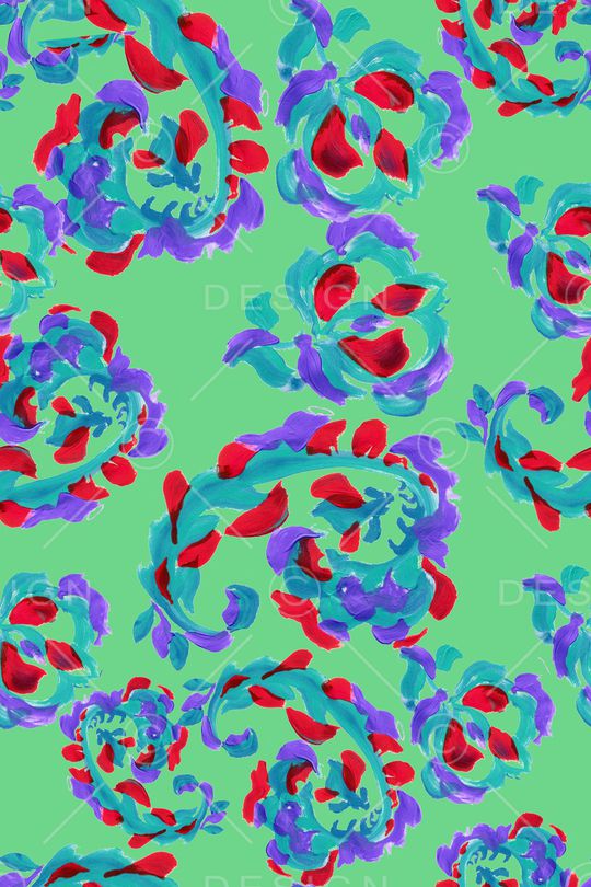 笔触印花华亿平台图片