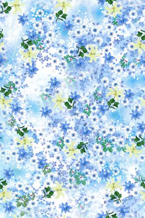 满版散花印花华亿平台图片