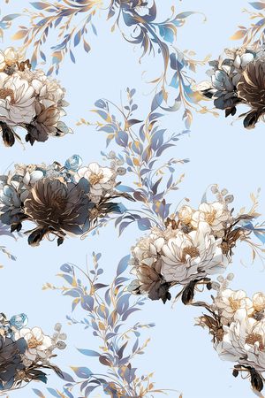 植物印花华亿平台图片