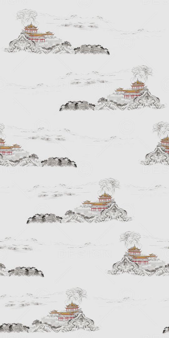 中国风印花华亿平台图片