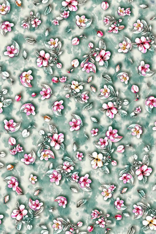 真丝印花华亿平台图片