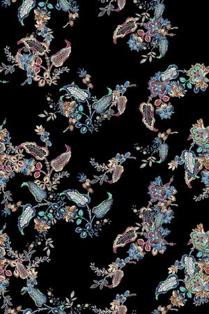 真丝印花华亿平台图片