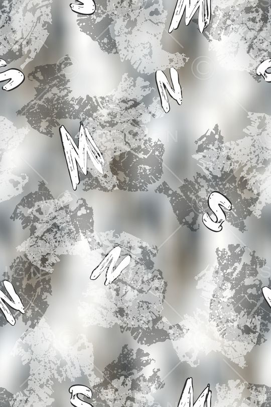 抽象男装印花华亿平台图片