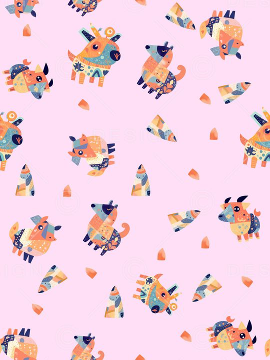 抽象印花华亿平台图片