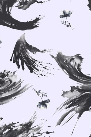 笔触印花华亿平台图片