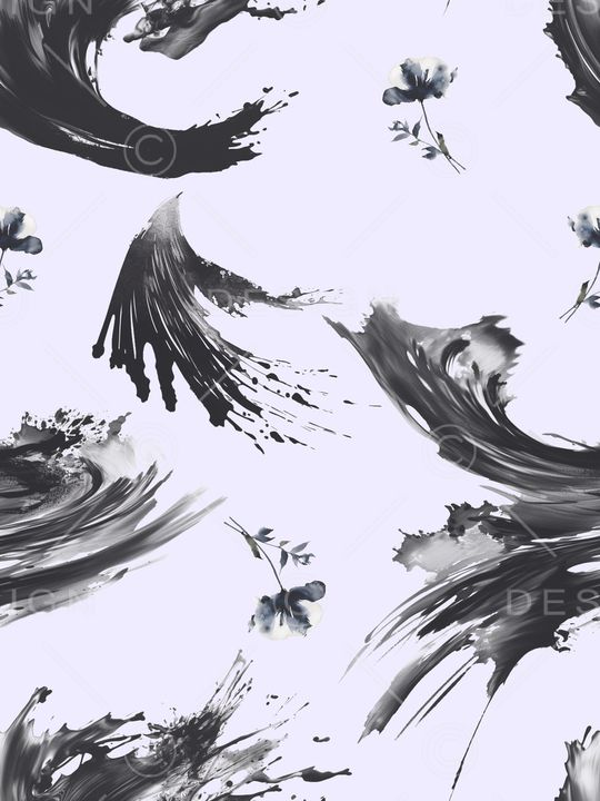 笔触印花华亿平台图片