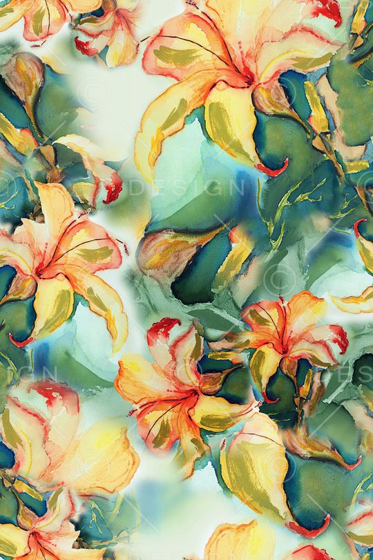 真丝印花华亿平台图片